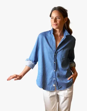 Frank & Eileen Eileen Relaxed Button Up Shirt in Vintage Stonewashed Indigo