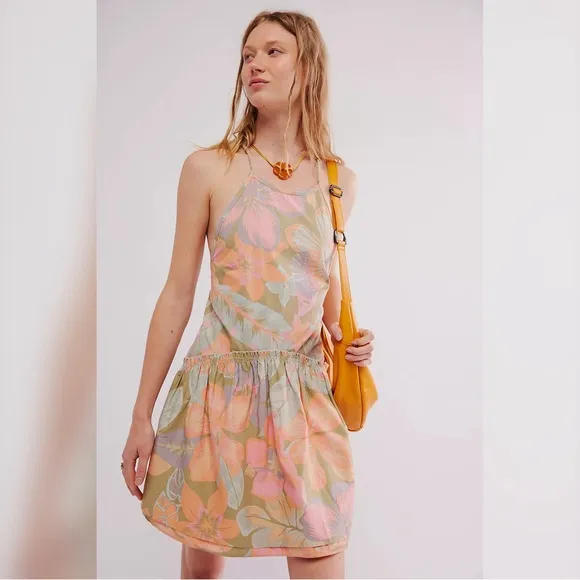 Free People Deserted Island Mini Dress Small NWOT