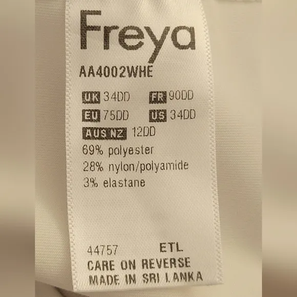 Freya Active Sports Bra Size 34 DD