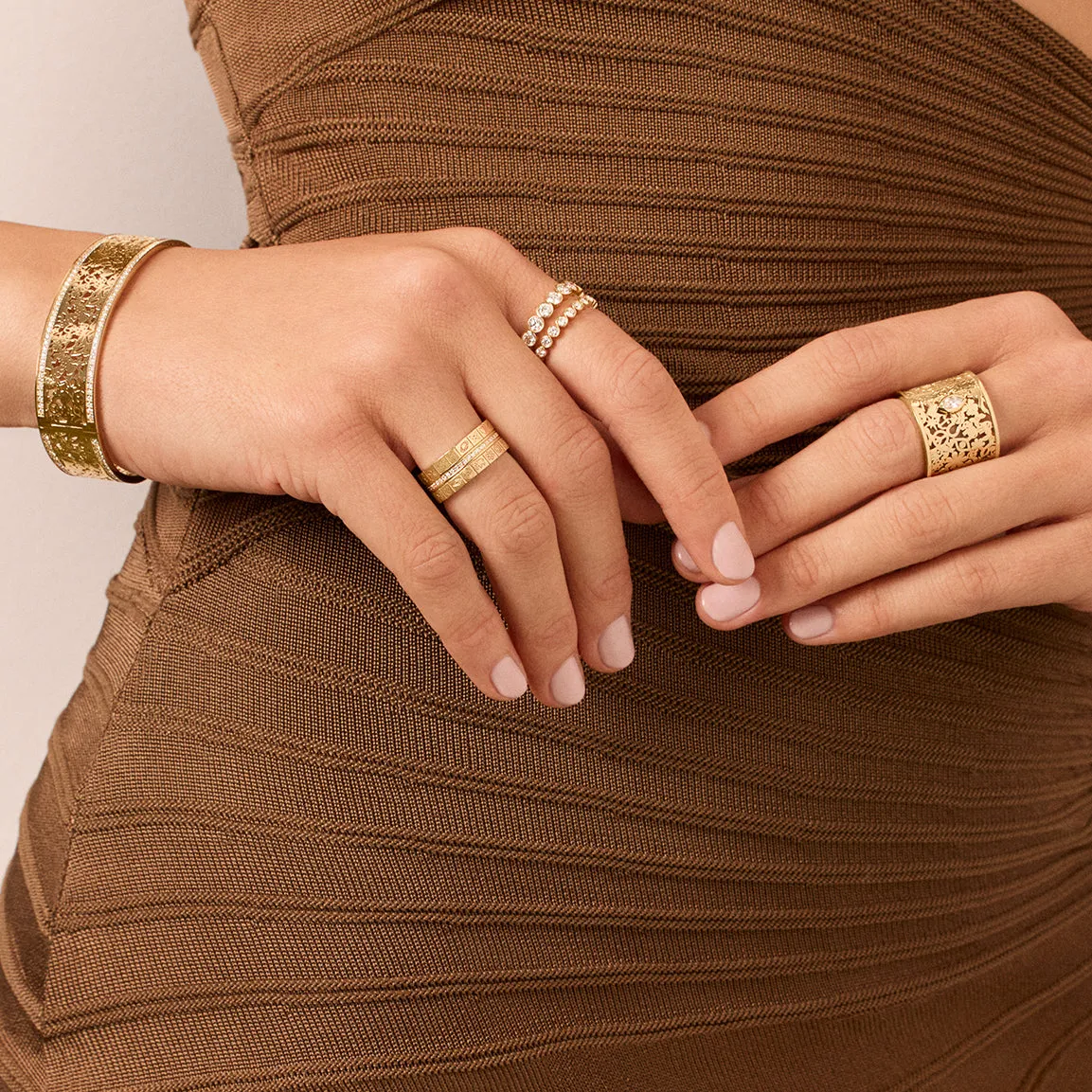 Gold & Diamond Icon  Ring