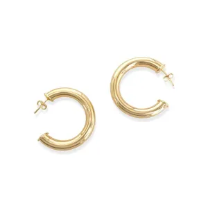 Gold filled large hoops 864ER100
