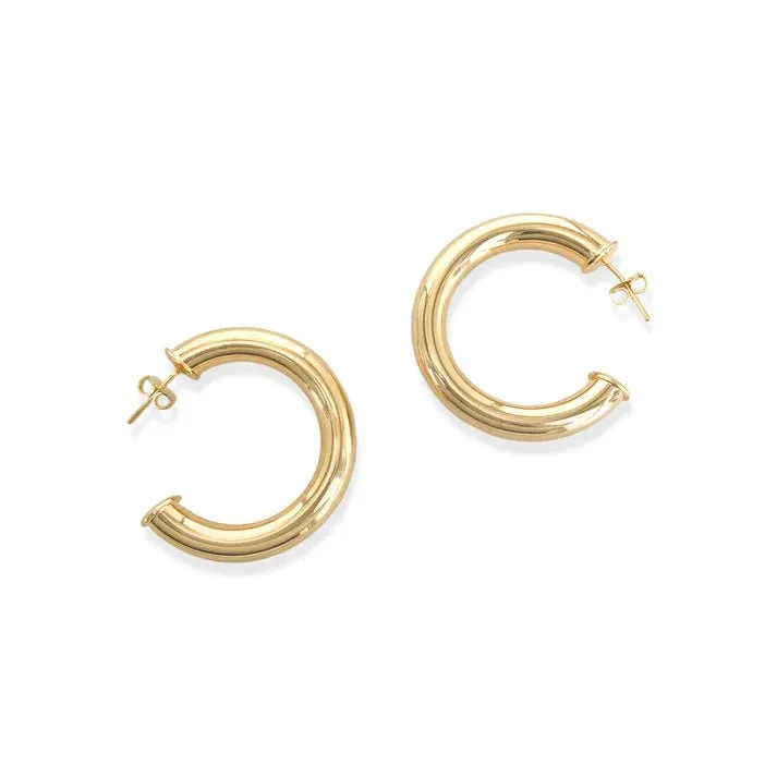 Gold filled large hoops 864ER100