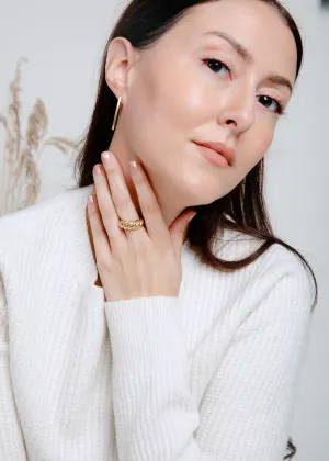 Golden Croissant Ring