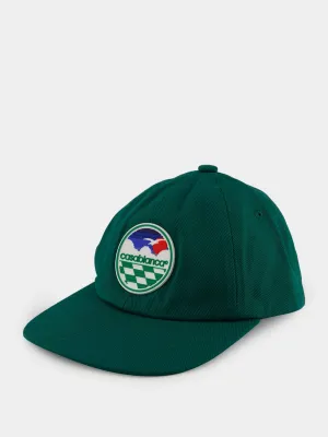 Green Checkered Court Cap