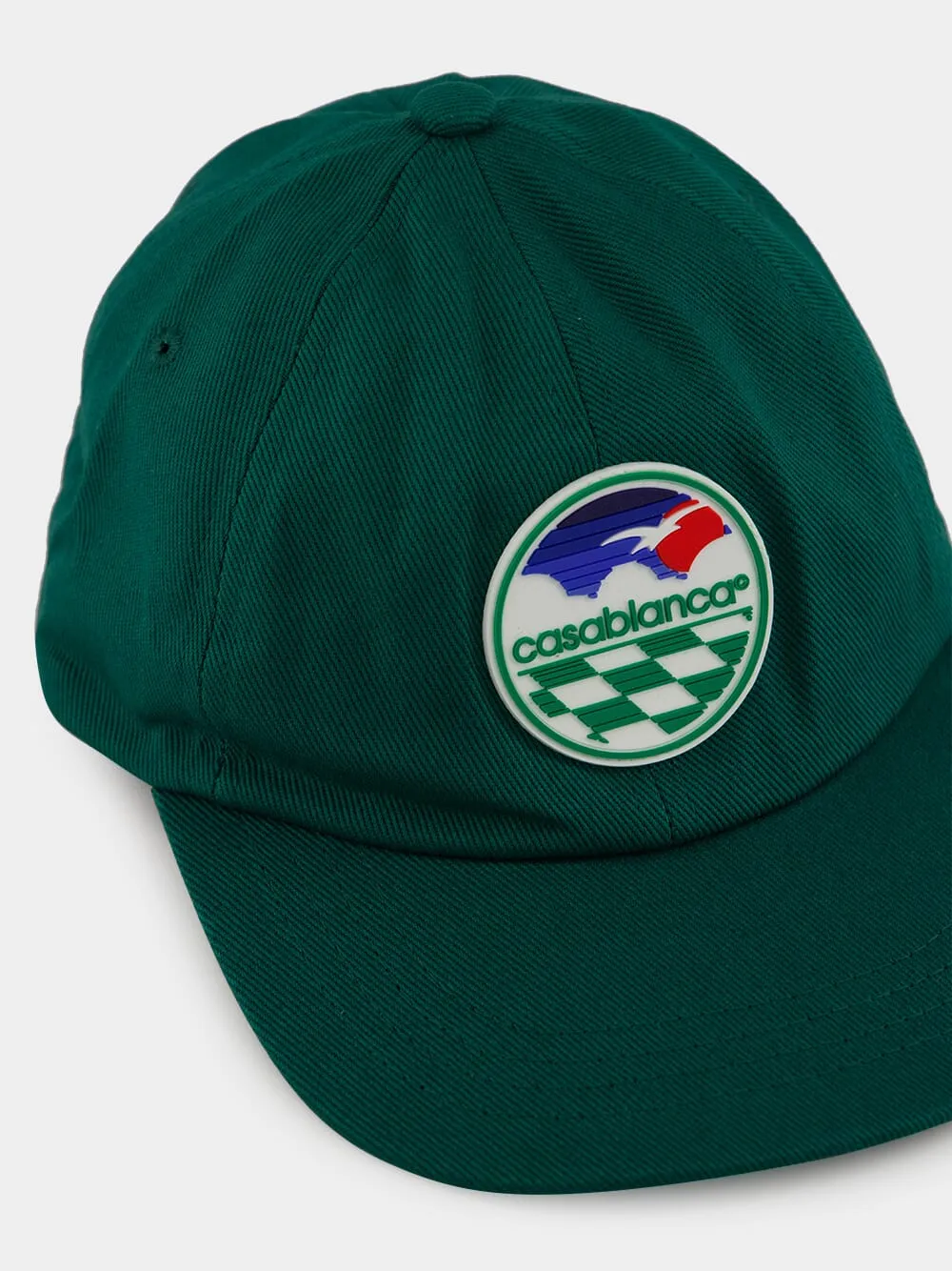 Green Checkered Court Cap