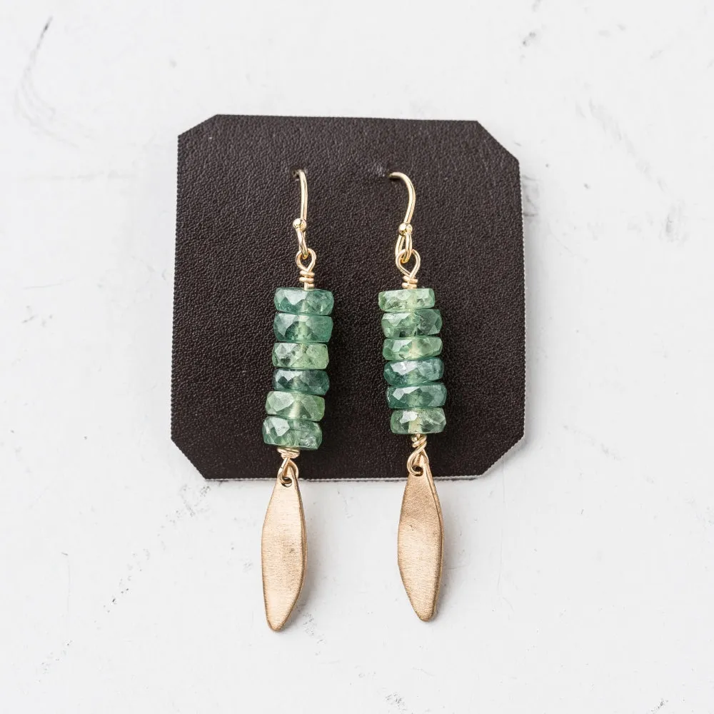Green Kyanite Allure Earrings