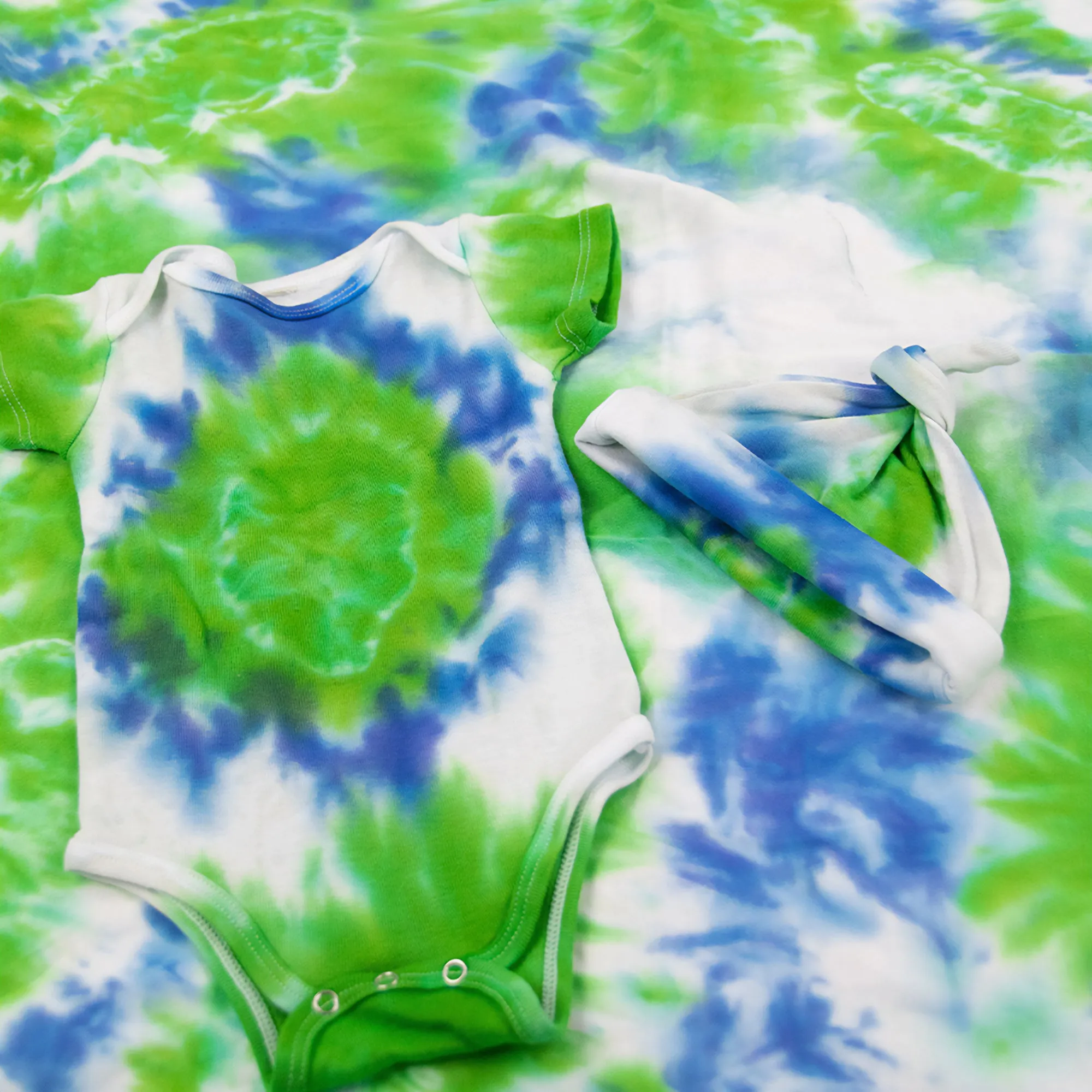 Hana Waterfall Organic Tie Dye Baby Set