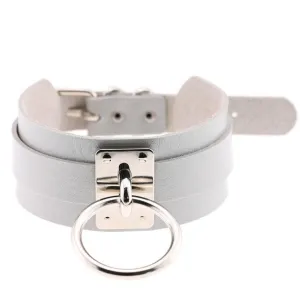 Harajuku Oversized Choker necklace Sexy Pu leather women Collar Bondage Goth Belt Choker Gothic necklace punk jewelry club party