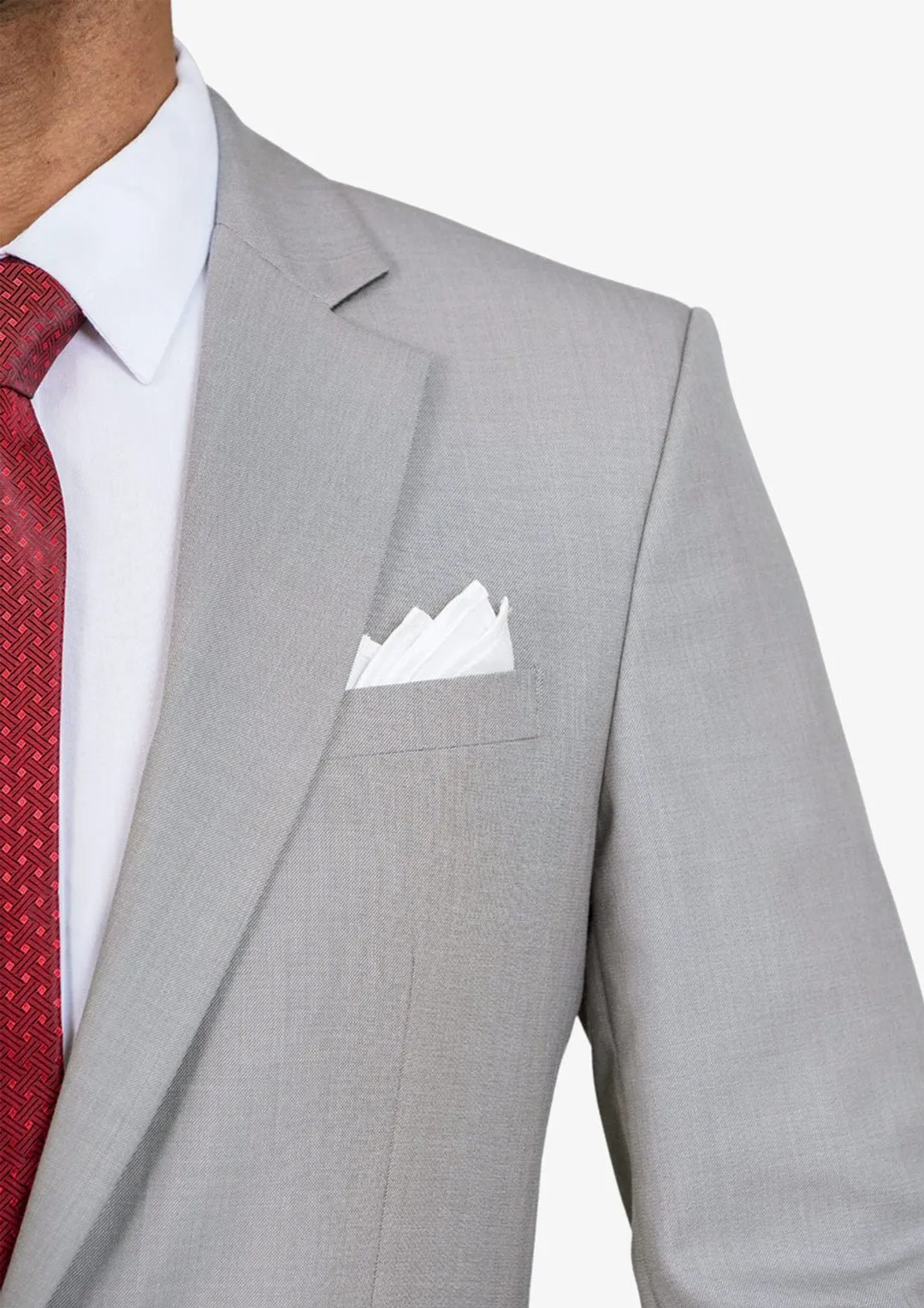 Harbor Grey Sharkskin Suit - English Party