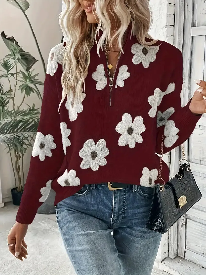 Harper | Casual Zip-up Sweater