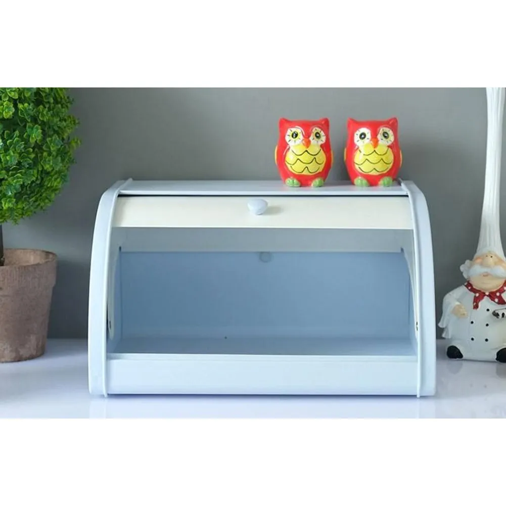 HARRA HOME Bread Box For Kitchen Counter, Bread Bin Storage Container For Loaves, Pastries, and More (12" x 9.5" x 6.5")