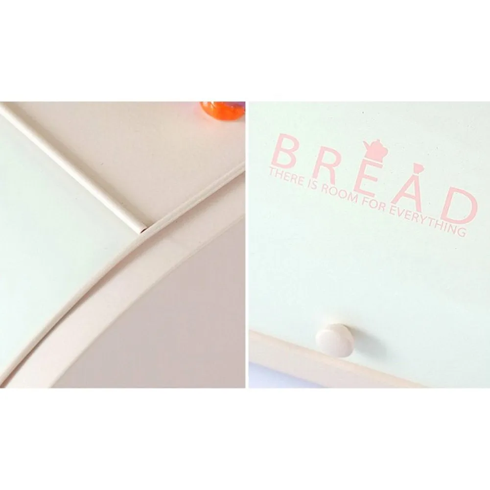 HARRA HOME Bread Box For Kitchen Counter, Bread Bin Storage Container For Loaves, Pastries, and More (12" x 9.5" x 6.5")