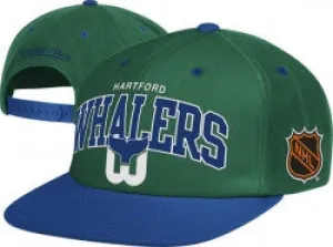 Hartford Whalers Mitchell & Ness Retro Team Arch 2-Tone Snapback Hat