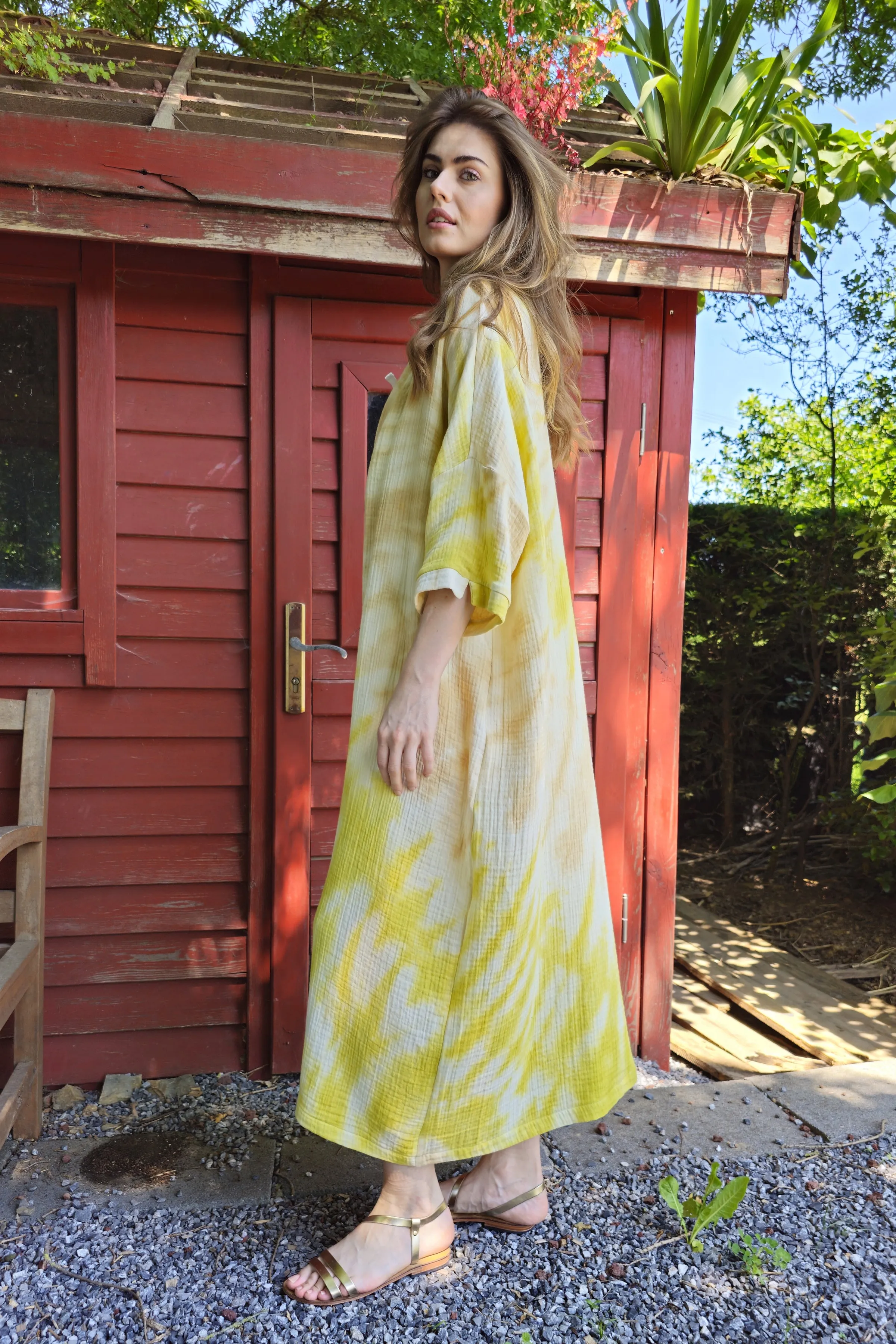 HELIA Gauze Cotton Kimono For Women