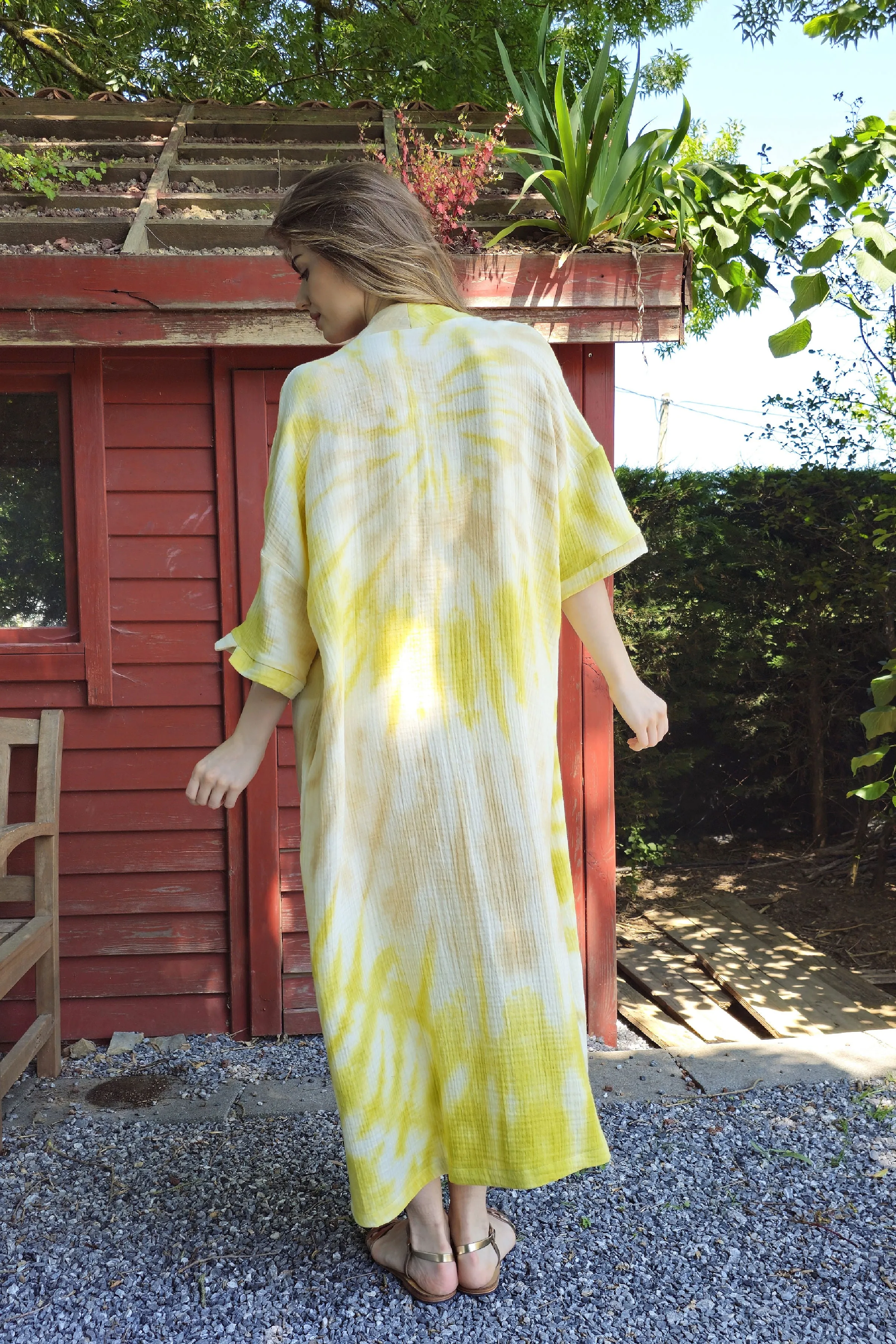 HELIA Gauze Cotton Kimono For Women