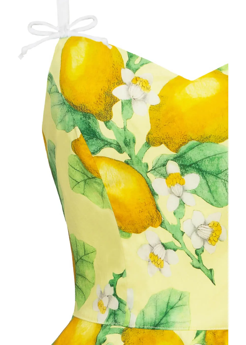 Hell Bunny Zesty Lemon 50's Swing Dress Yellow