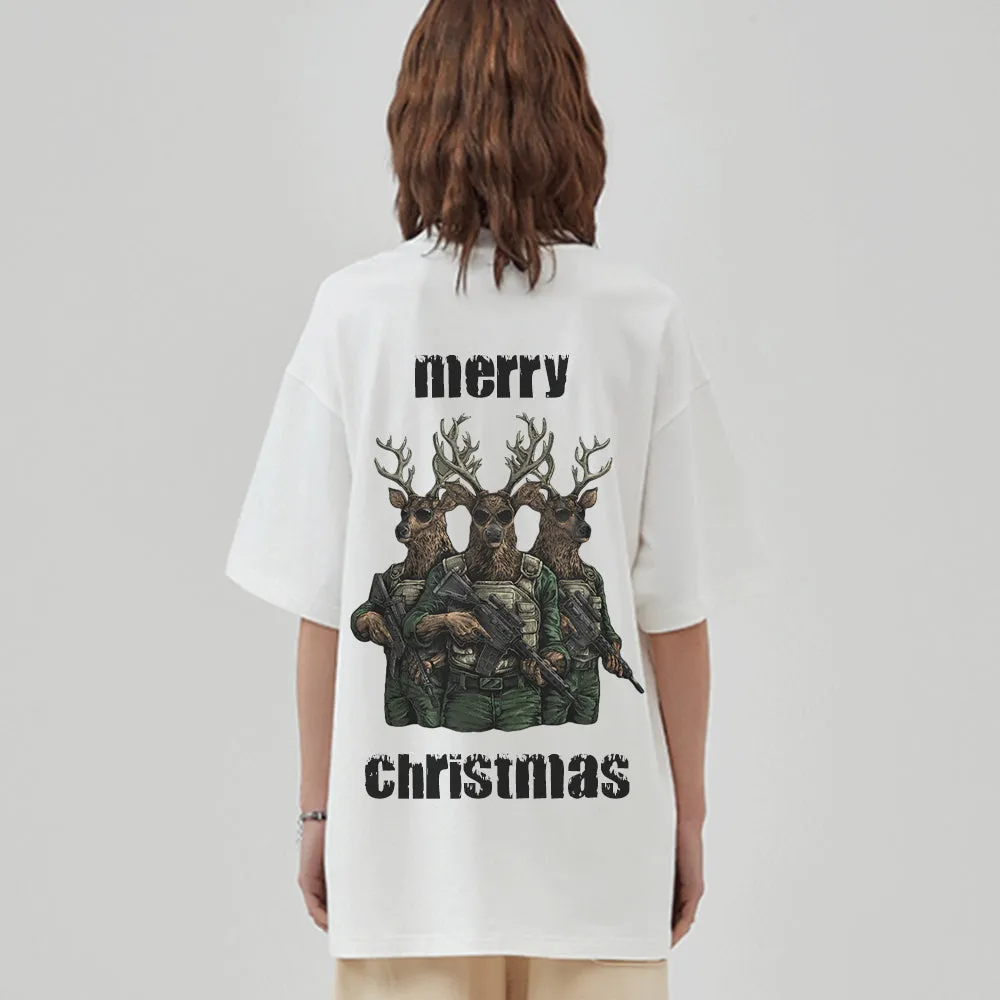 High Street Elk With Gun T-Shirt