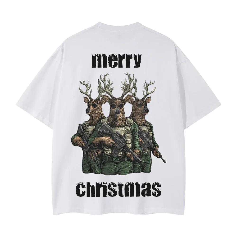 High Street Elk With Gun T-Shirt