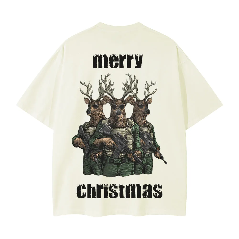 High Street Elk With Gun T-Shirt