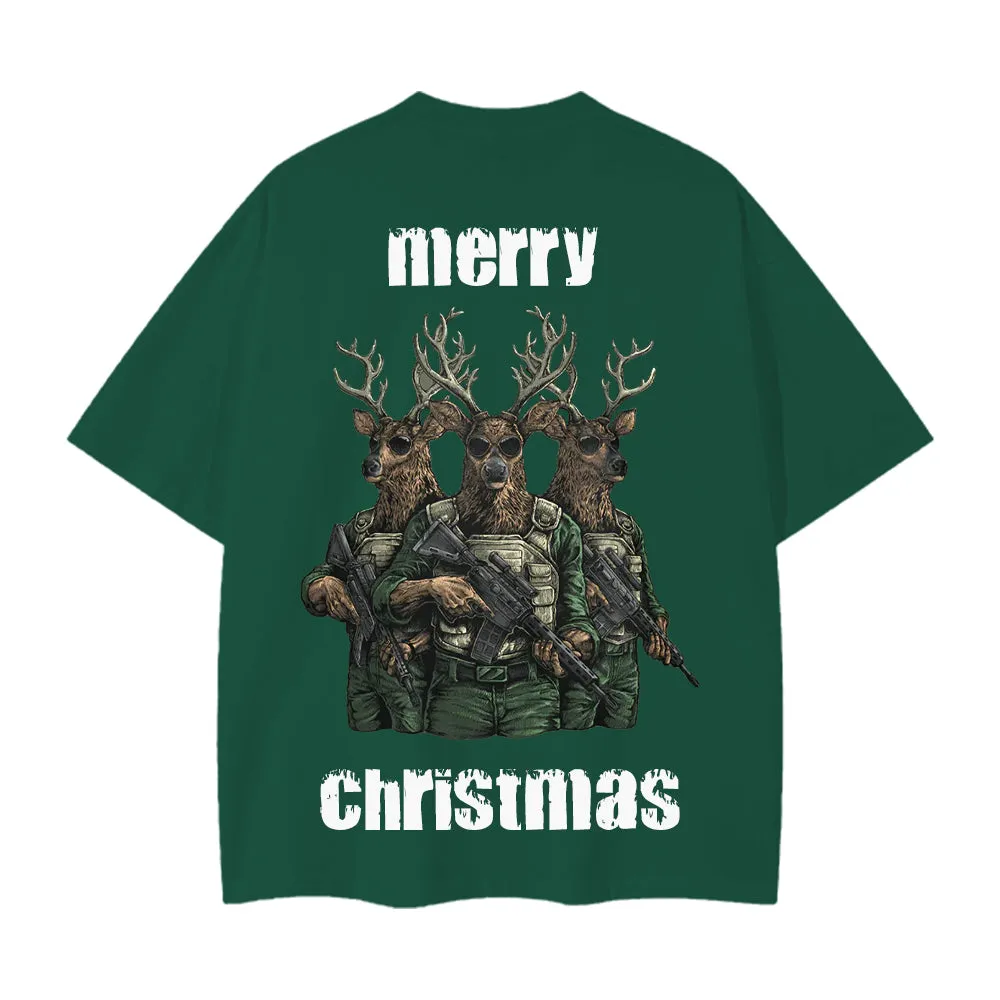 High Street Elk With Gun T-Shirt