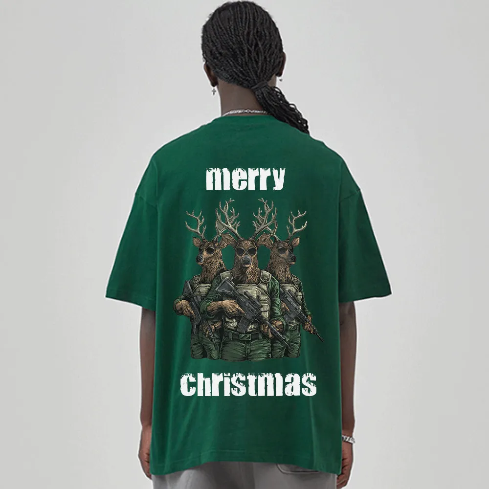High Street Elk With Gun T-Shirt