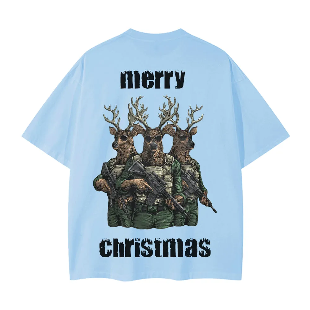 High Street Elk With Gun T-Shirt