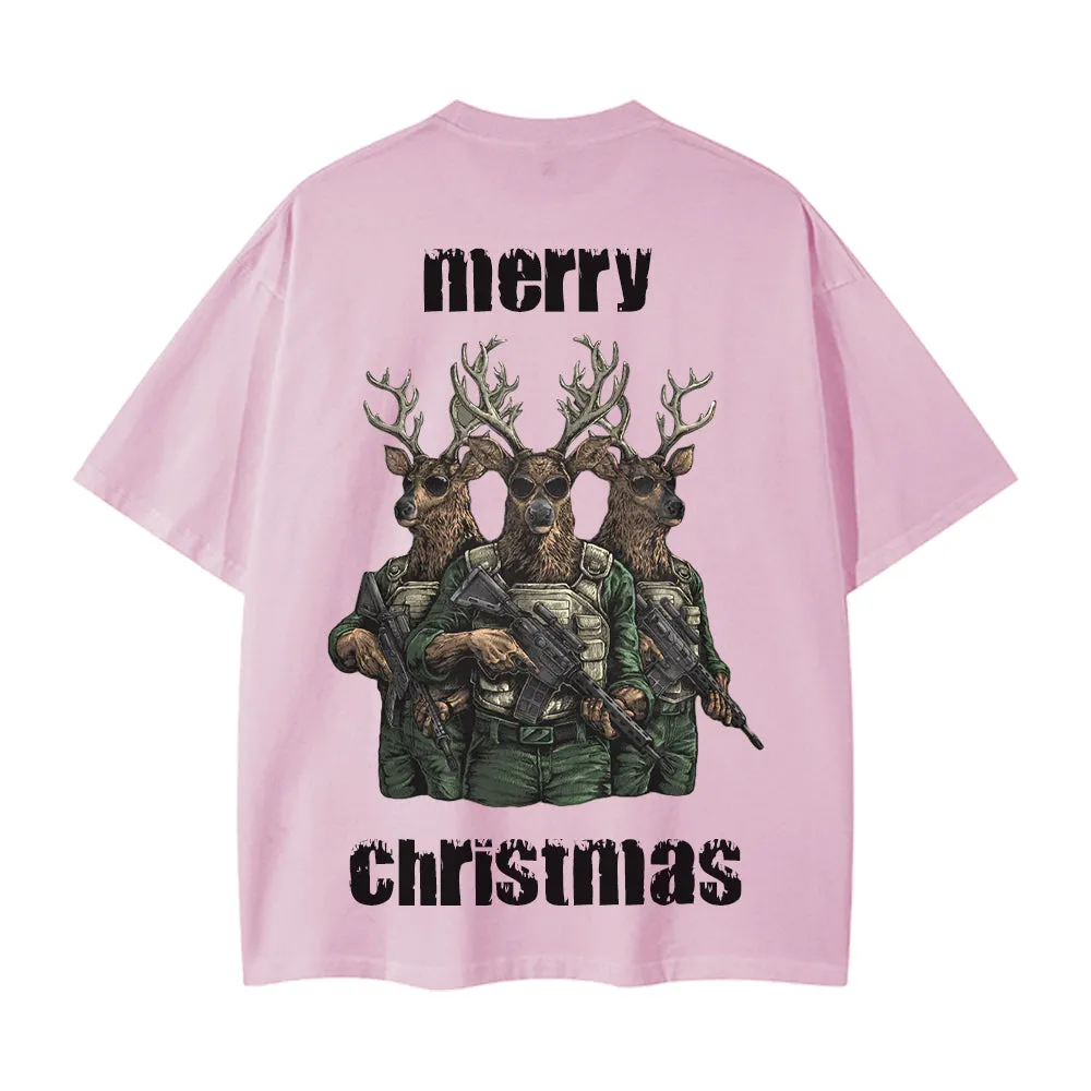 High Street Elk With Gun T-Shirt