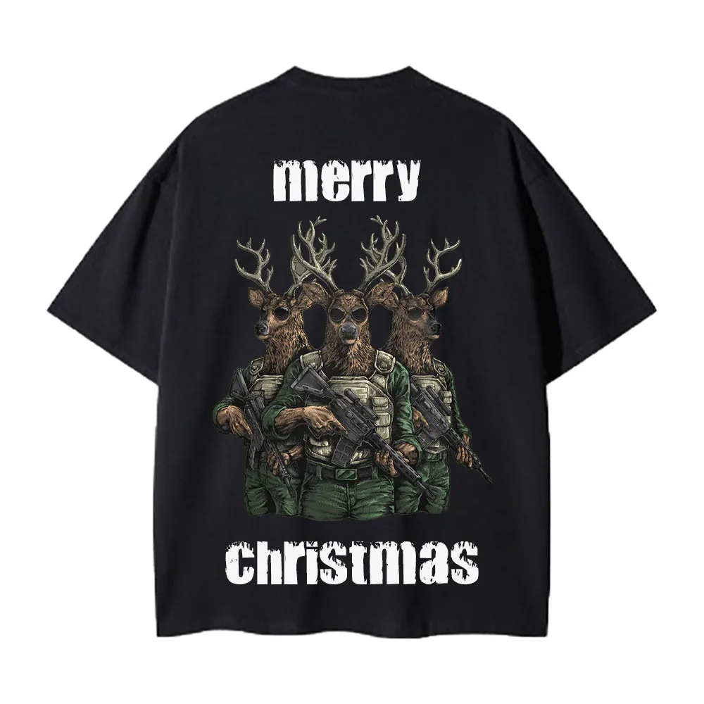 High Street Elk With Gun T-Shirt