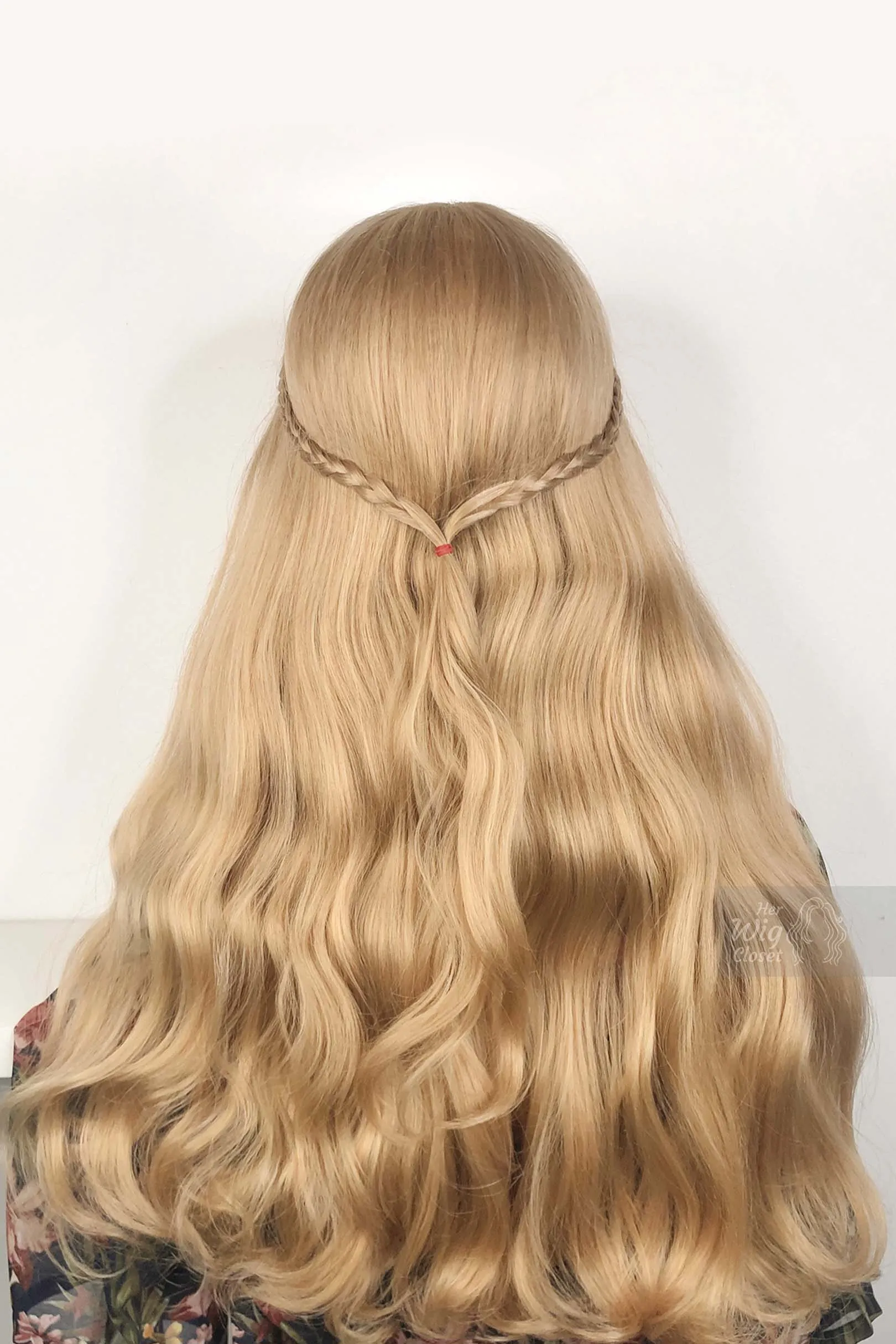 Honey Blonde Wavy Lace Front Synthetic Wig Bianca