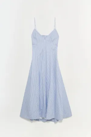 Honor Cami Maxi Dress in Blue Hydrangea Stripe