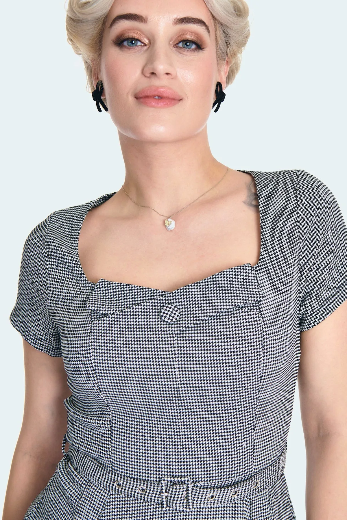 Houndstooth Swing Dress