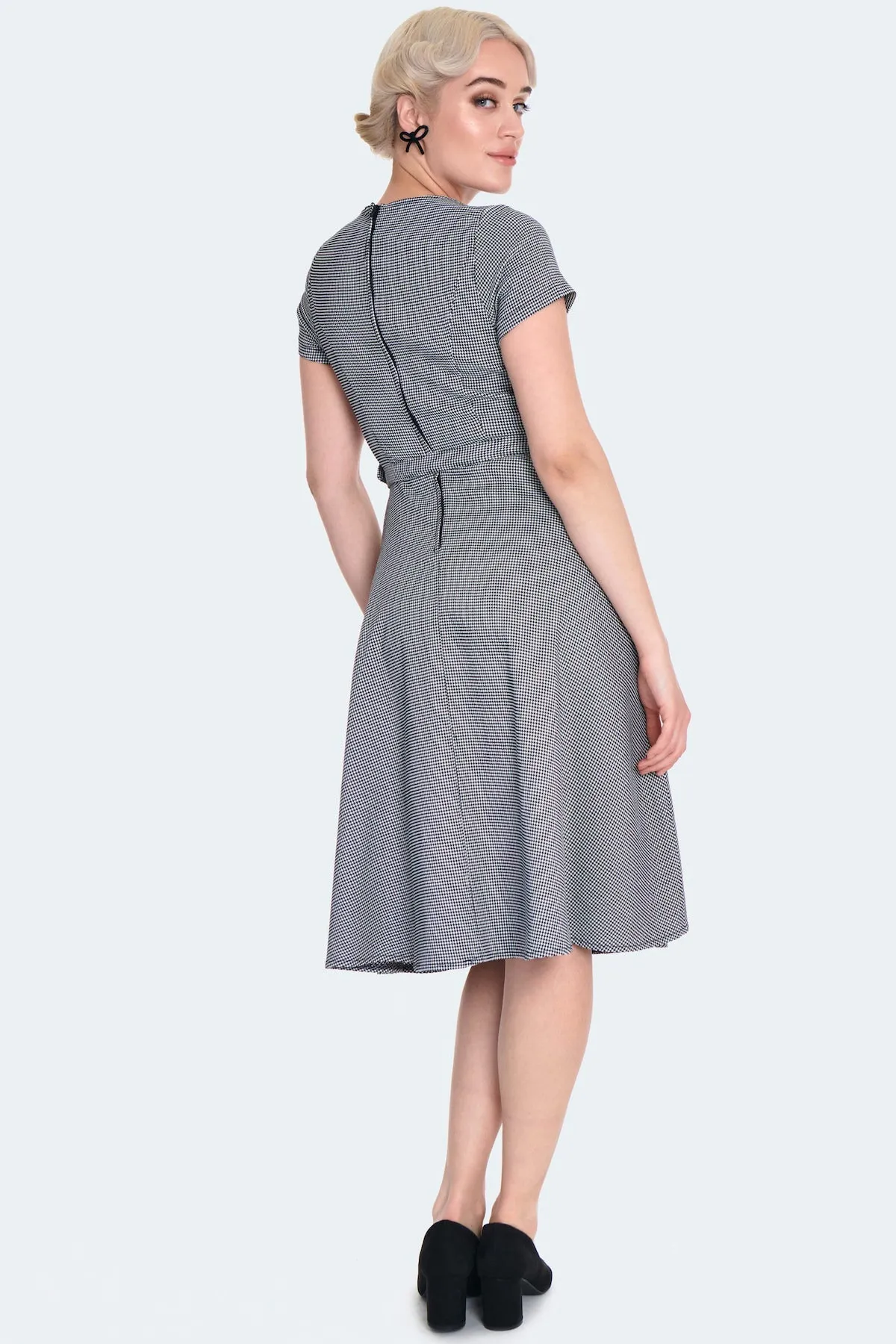 Houndstooth Swing Dress