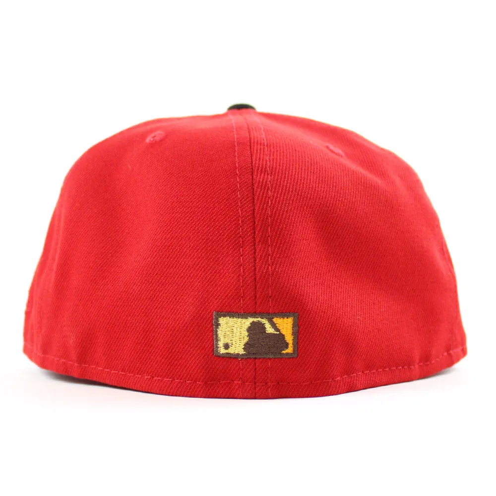 Houston Astros 1986 All Star Game New Era 59Fifty Fitted Hat (Scarlet Red Black Gray Under Brim)