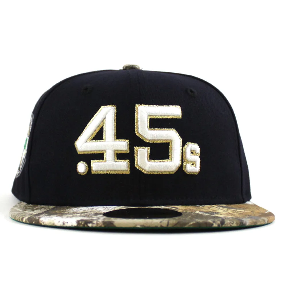 Houston Colt 45 40th Anniversary New Era 59Fifty Fitted Hat (Navy RealTree Camo Green Under Brim)