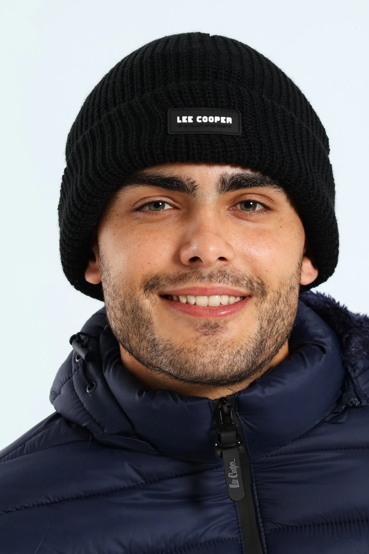 Iago Ribbed Beanie - Black