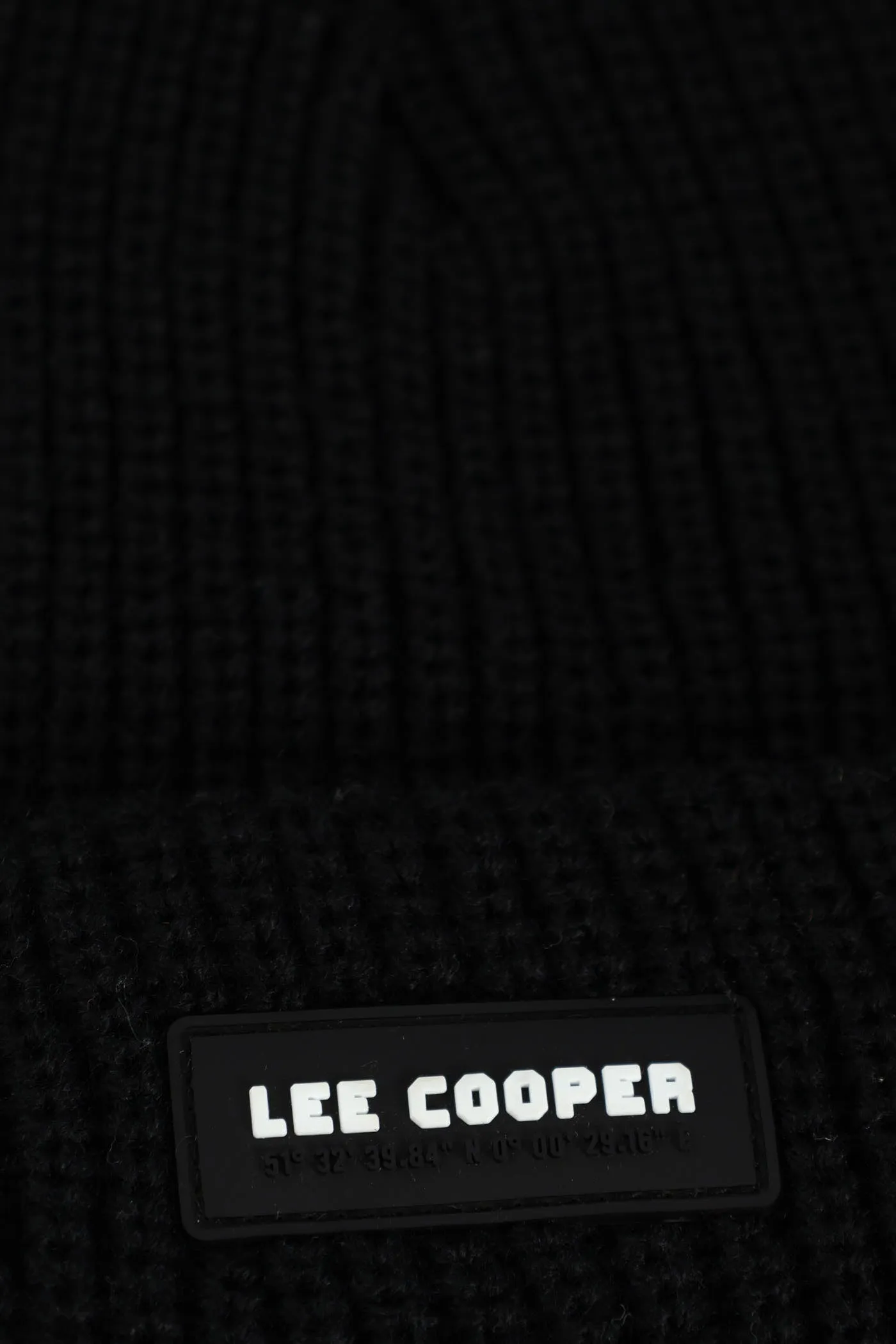Iago Ribbed Beanie - Black