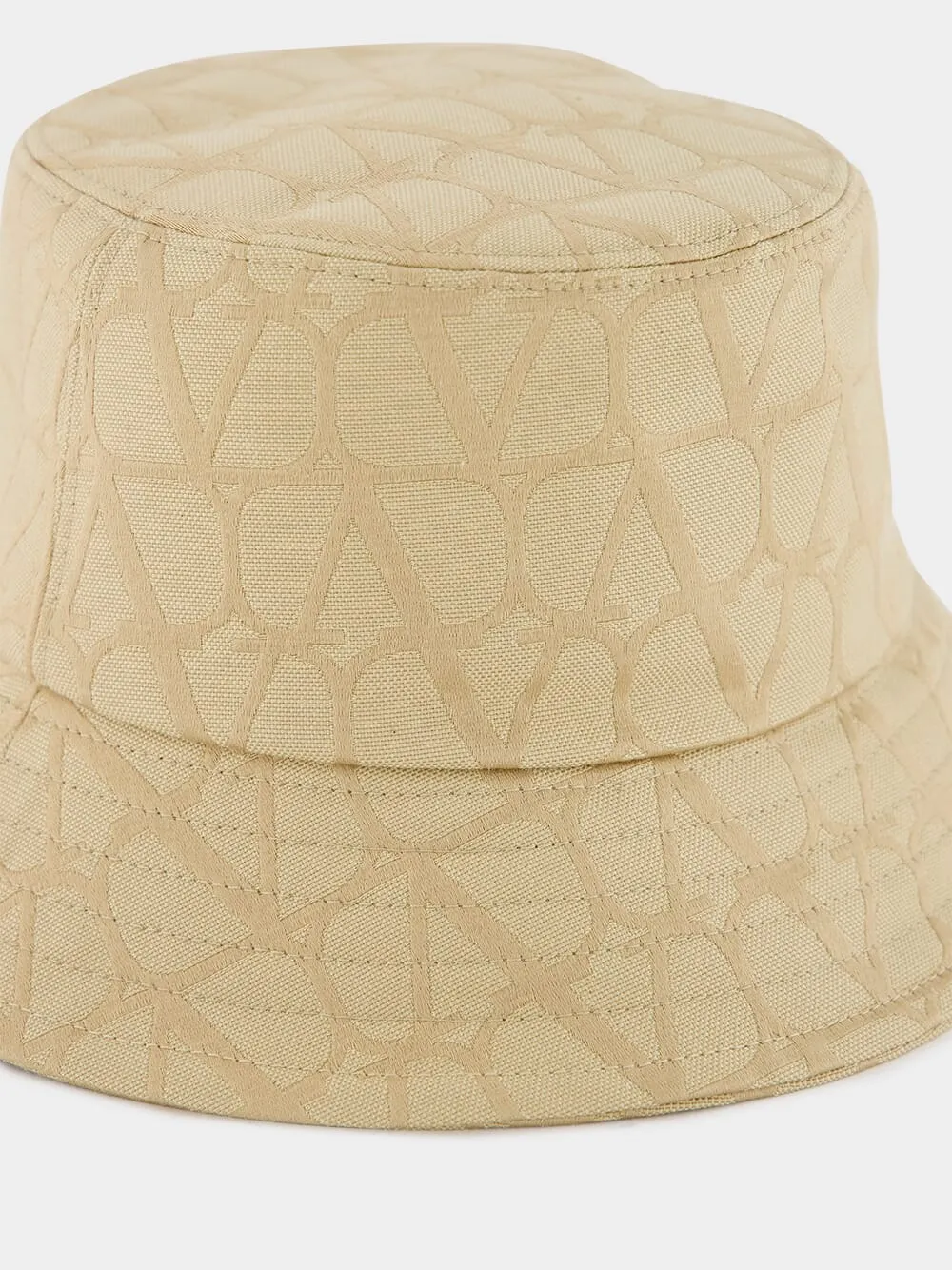 Iconographe Print Beige Bucket Hat