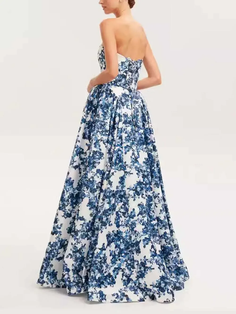 Indie | Elegant Strapless Maxi Dress