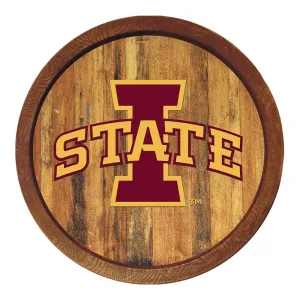 Iowa State Cyclones: "Faux" Barrel Top Sign