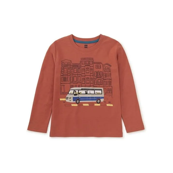 Istanbul Bus Graphic Tee - Copper