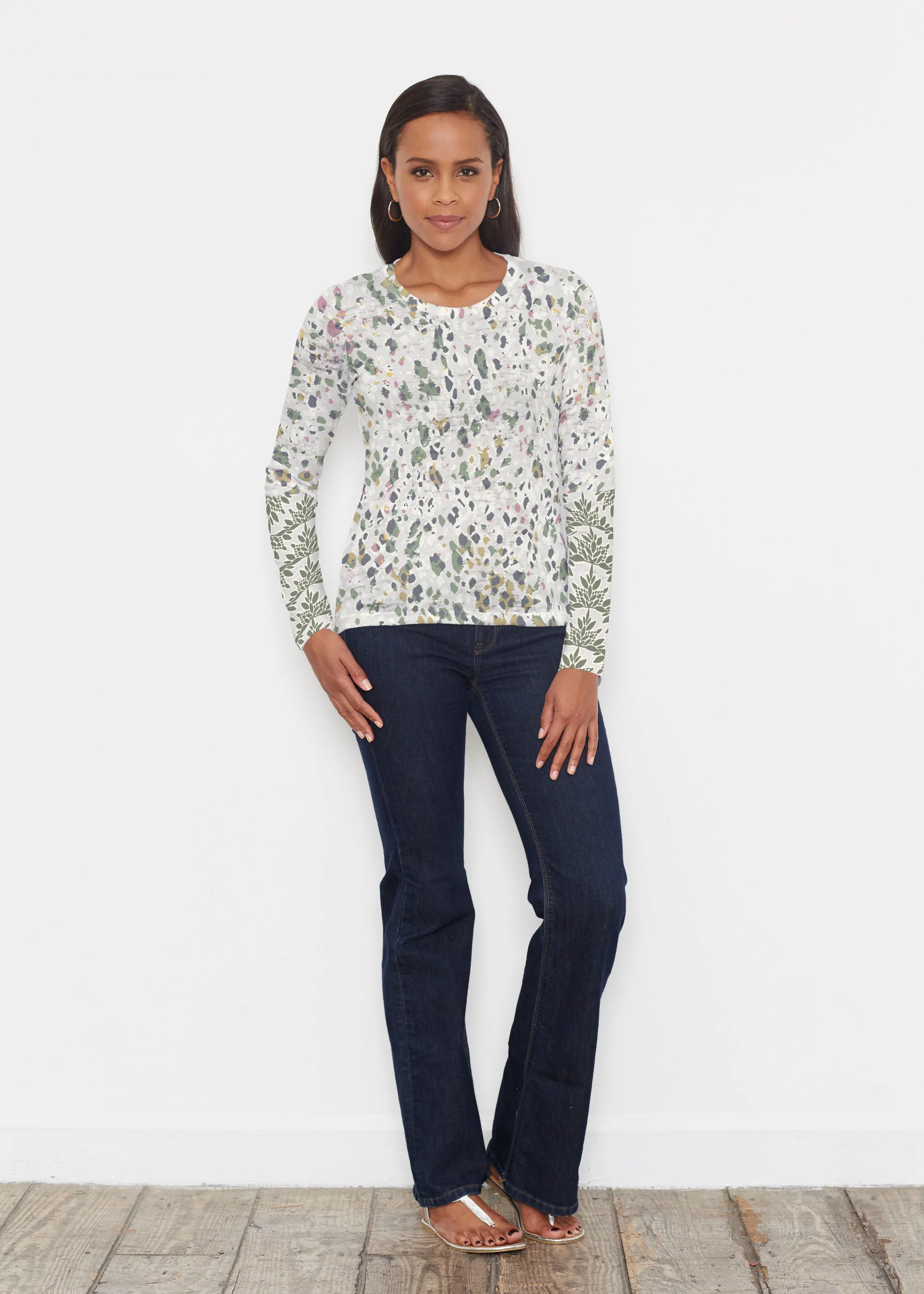 Jazzy Spots (8055) ~ Signature Long Sleeve Crew Shirt