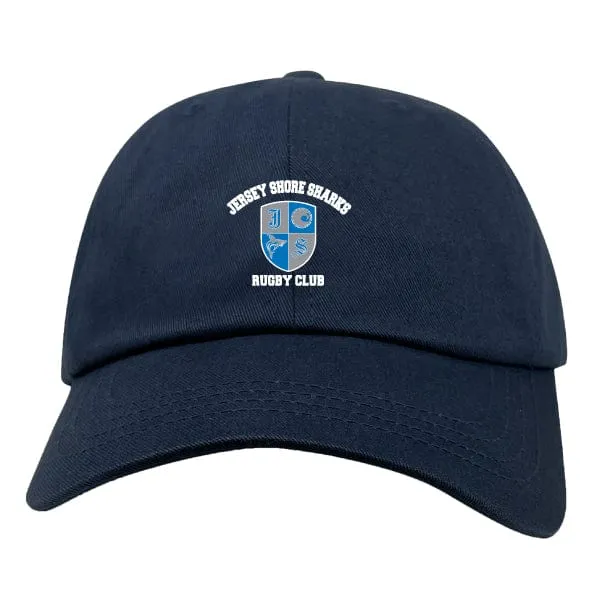 Jersey Shore Sharks Adult Low-Profile Cotton Twill Dad Cap