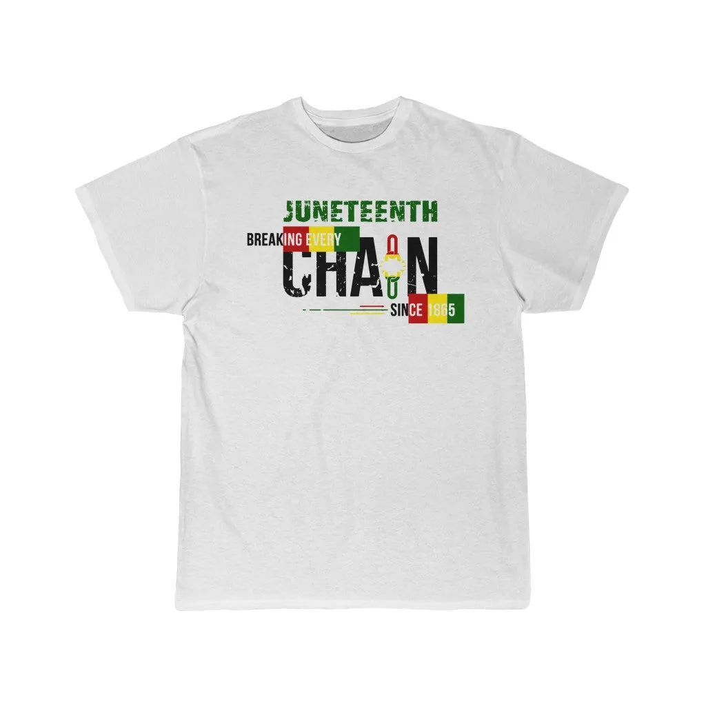 Juneteenth Unchained Men's Short Sleeve Tee T-shirt