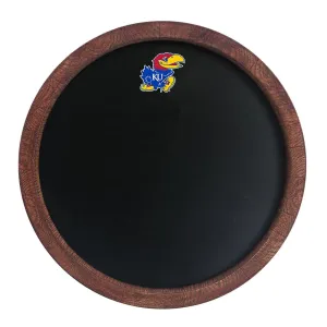 Kansas Jayhawks: "Faux" Barrel Top Chalkboard
