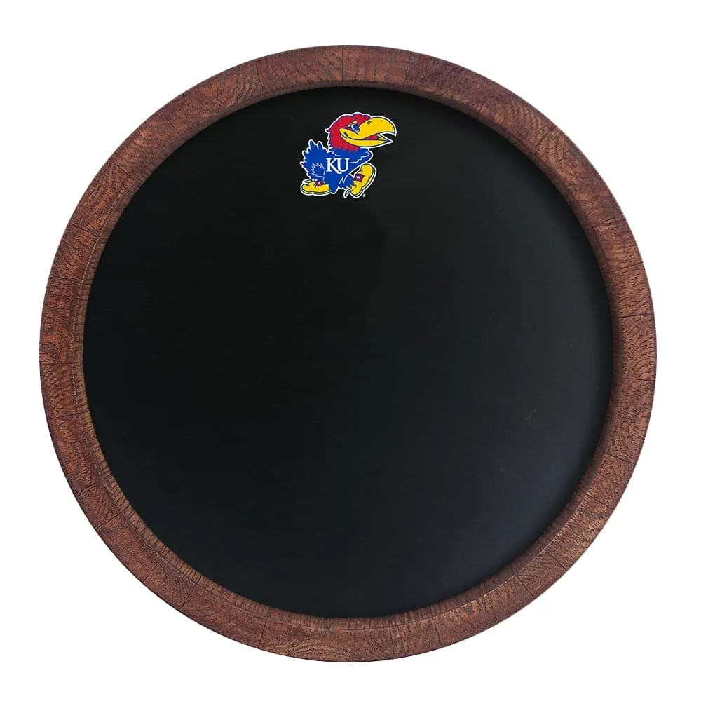 Kansas Jayhawks: "Faux" Barrel Top Chalkboard
