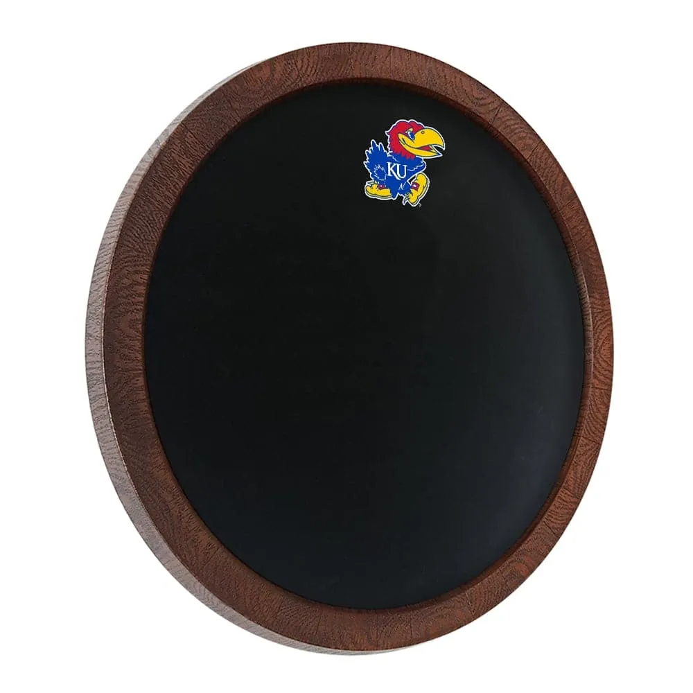 Kansas Jayhawks: "Faux" Barrel Top Chalkboard