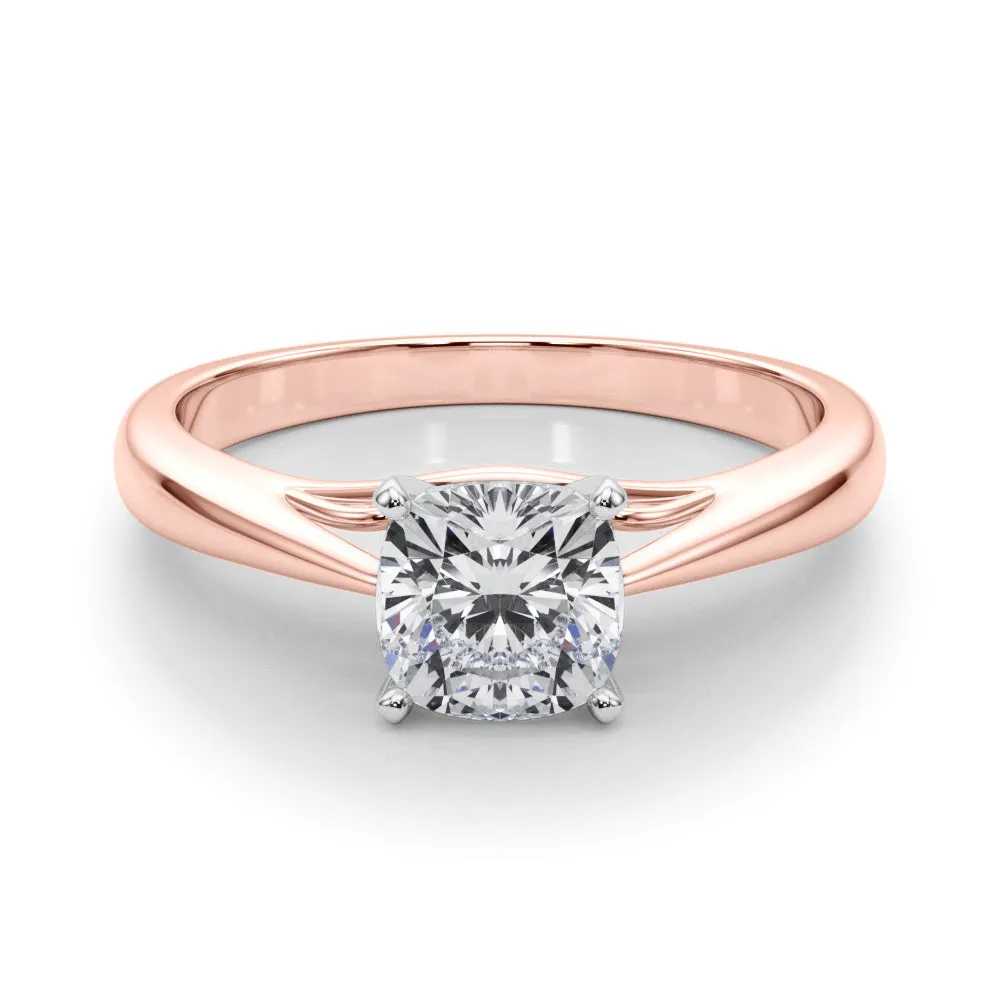 Katerina Cushion Diamond Solitaire Engagement Ring