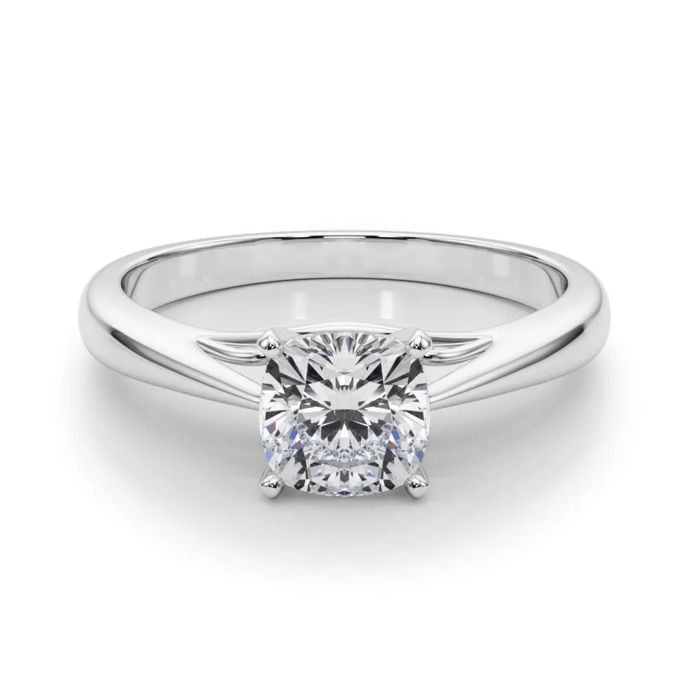 Katerina Cushion Diamond Solitaire Engagement Ring