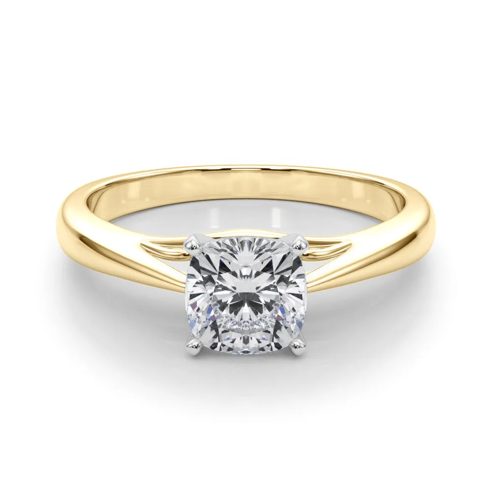 Katerina Cushion Diamond Solitaire Engagement Ring