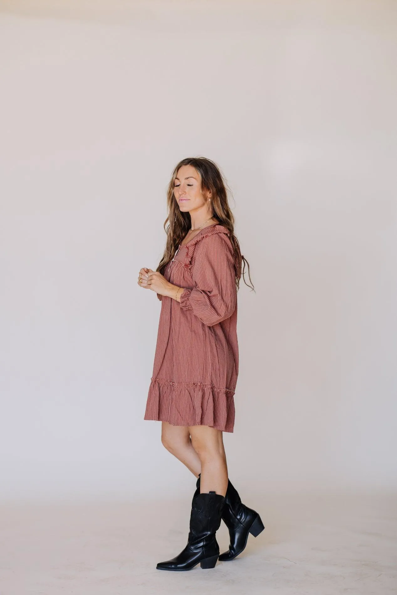 Kay Cotton Long Sleeve Dress